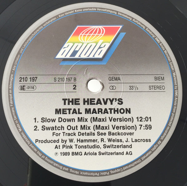 The Heavys : Metal Marathon (LP, Album, Mixed)