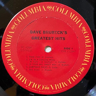 Dave Brubeck : Dave Brubeck's Greatest Hits (LP, Comp, RE)