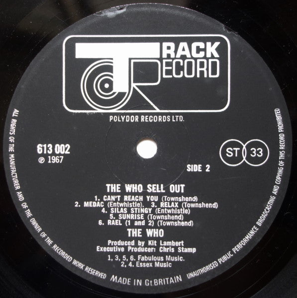 The Who : The Who Sell Out (LP, Album)