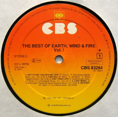 Earth, Wind & Fire : The Best Of Earth Wind & Fire Vol. I (LP, Comp, Gat)