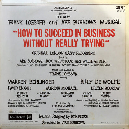 Various : How To Succeed In Business Without Really Trying (Original London Cast Recording) (LP, Album)