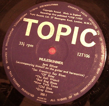 Ramblin' Jack Elliott : Muleskinner (LP, Album, RE)