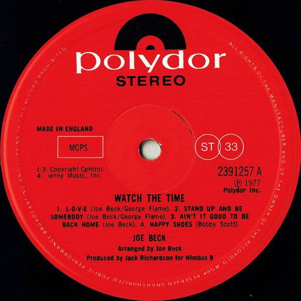 Joe Beck : Watch The Time (LP, Album)