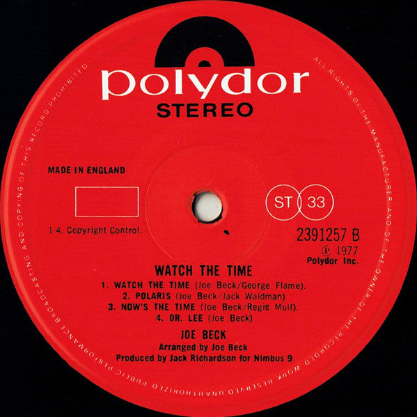 Joe Beck : Watch The Time (LP, Album)