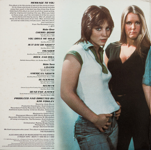 The Runaways : The Runaways (LP, Album, Gat)