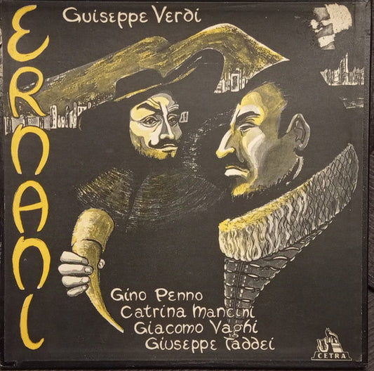 Giuseppe Verdi, Gino Penno, Caterina Mancini, Giuseppe Taddei, Giacomo Vaghi, Orchestra Sinfonica Di Roma Della RAI, Coro di Roma della RAI , Dirige  Fernando Previtali : Ernani (3xLP + Box)