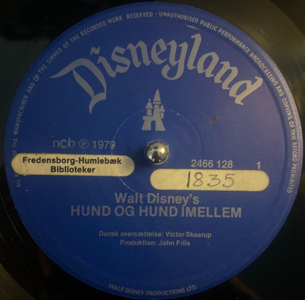 Various : Walt Disney's Hund Og Hund Imellem (Historien Og Sangene) (LP, Album)