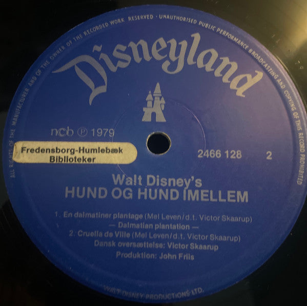 Various : Walt Disney's Hund Og Hund Imellem (Historien Og Sangene) (LP, Album)