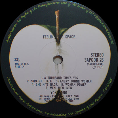 Yoko Ono / The Plastic Ono Band & Something Different : Feeling The Space (LP, Album)