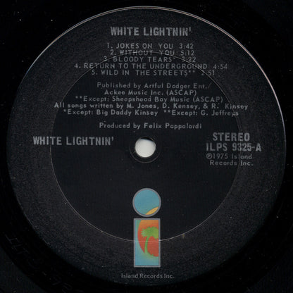 White Lightnin' (3) : White Lightnin' (LP, Album, Ter)
