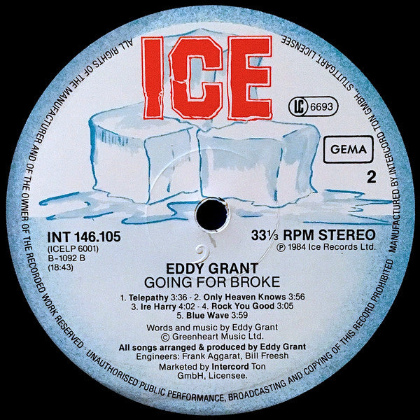 Eddy Grant : Going For Broke (LP, Album)