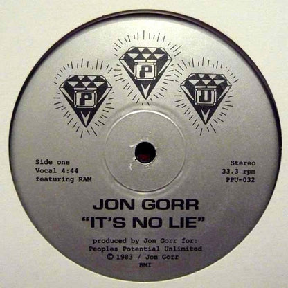 Jon Gorr : It's No Lie (12")