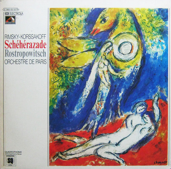 Nikolai Rimsky-Korsakov - Mstislav Rostropovich, Orchestre De Paris : Schéhérazade (LP, Album, Quad)