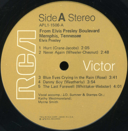 Elvis Presley : From Elvis Presley Boulevard, Memphis, Tennessee (LP, Album, Ind)