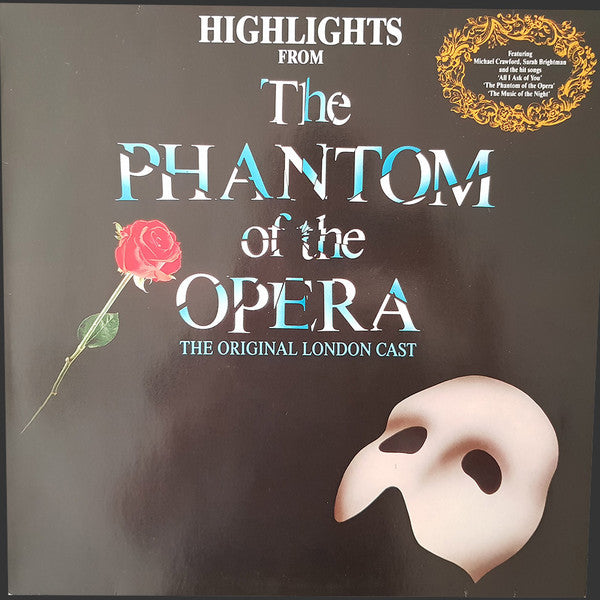 Andrew Lloyd Webber, "The Phantom Of The Opera" Original London Cast : Highlights From The Phantom Of The Opera (LP, Album)