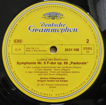 Ludwig van Beethoven / Herbert von Karajan, Berliner Philharmoniker : Symphonie Nr. 6 F-dur Op. 68 "Pastorale" (LP)