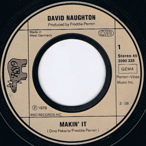 David Naughton : Makin' It (7", Single)