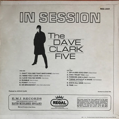 The Dave Clark Five : In Session (LP, Album, Mono, RE)