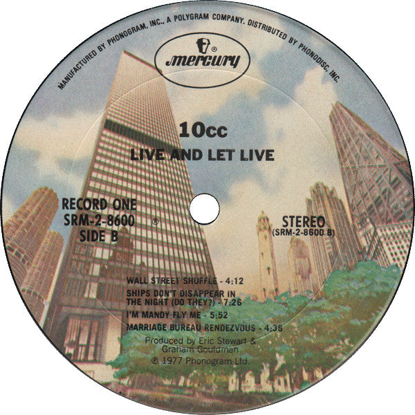 10cc : Live And Let Live (2xLP, Album, Ter)