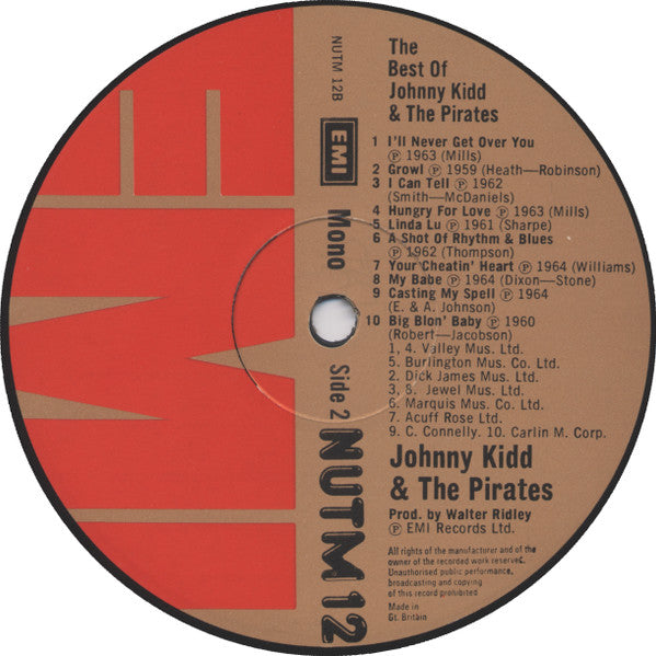 Johnny Kidd & The Pirates : The Best Of Johnny Kidd And The Pirates (LP, Comp, Mono)