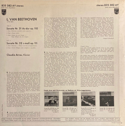 Ludwig van Beethoven / Claudio Arrau : Klaviersonaten OP.110 Und OP.111 (LP)