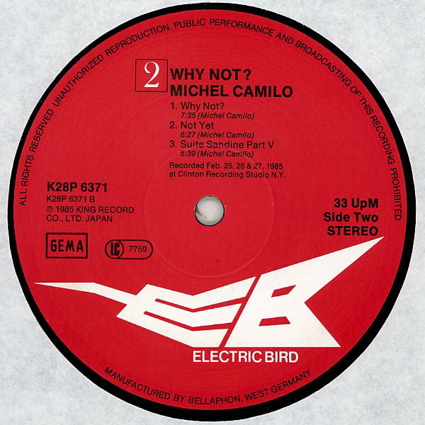 Michel Camilo : Why Not? (LP, Album)