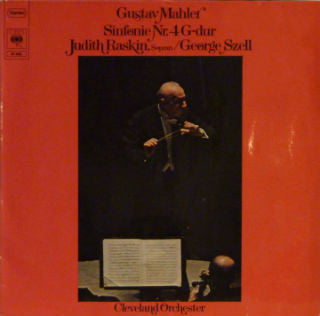 Gustav Mahler, Judith Raskin, George Szell, The Cleveland Orchestra : Sinfonie Nr. 4 G-Dur (LP)