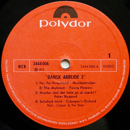 Various : Dansk Arbejde 2 (LP, Comp)