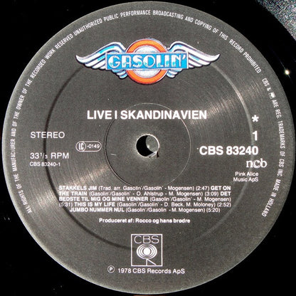 Gasolin' : Live I Skandinavien (Gøglernes Aften) (LP, Album)