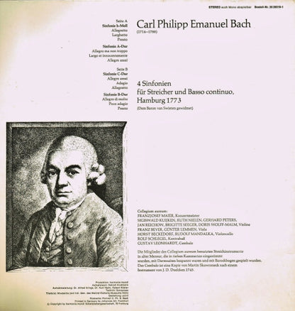 Carl Philipp Emanuel Bach - Collegium Aureum : Vier Hamburger Sinfonien (LP, Album)