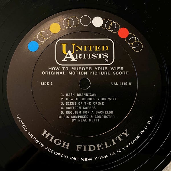 Neal Hefti : How To Murder Your Wife (Original Motion Picture Score) (LP, Mono)