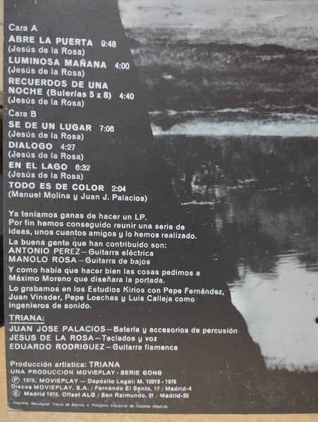 Triana (2) : Triana (LP, Album, RE, Gat)