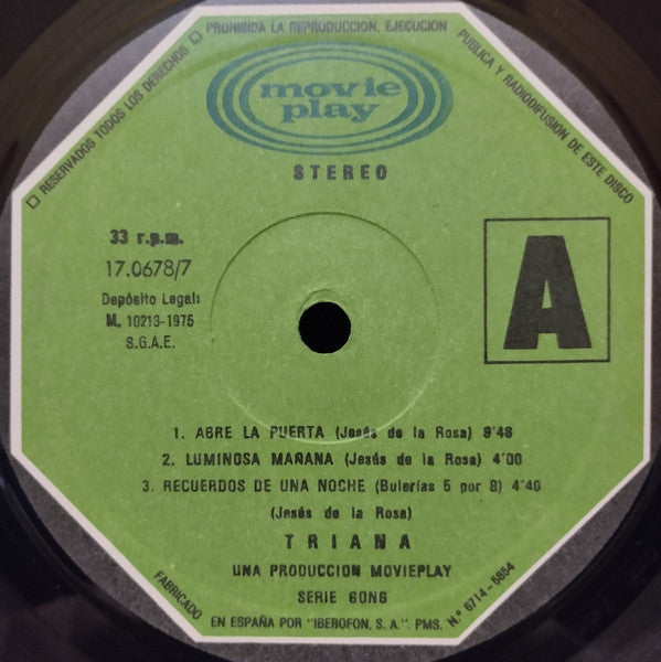 Triana (2) : Triana (LP, Album, RE, Gat)