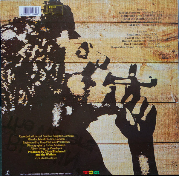 The Wailers : Burnin' (LP, Album, RE, RM)