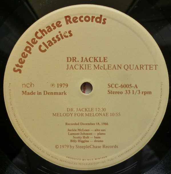 Jackie McLean Quartet : Dr. Jackle (LP, Album)