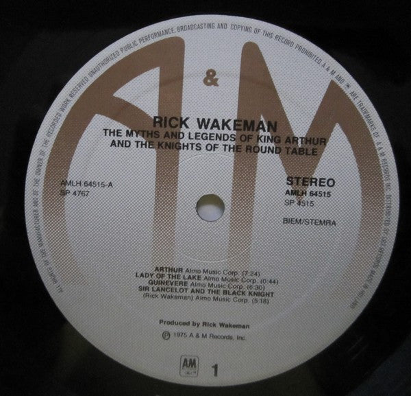 Rick Wakeman : The Myths And Legends Of King Arthur And The Knights Of The Round Table (LP, Album)