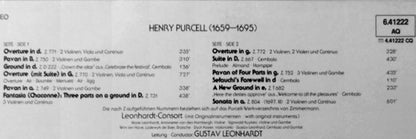 Henry Purcell - Leonhardt-Consort : Consort-Musik Für Streicher Und Cembalo = Consort Music For Strings And Harpsichord (LP, RE)