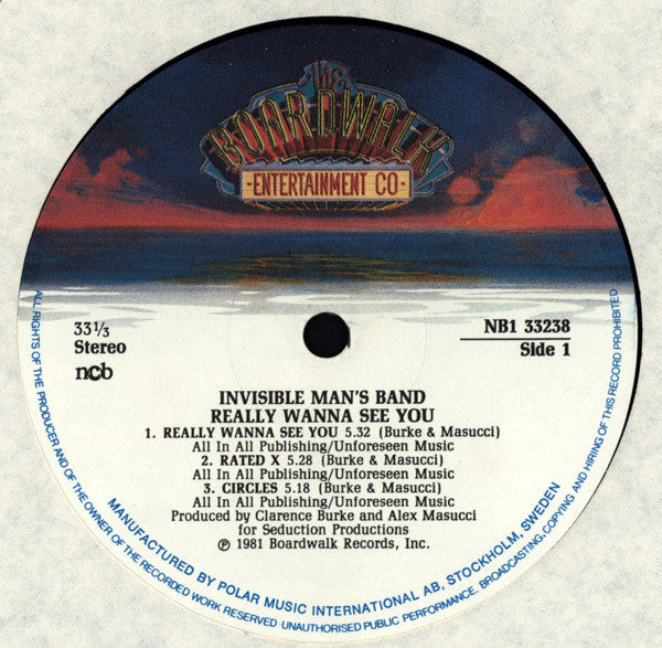 Invisible Man's Band : Really Wanna See You (LP, Album)