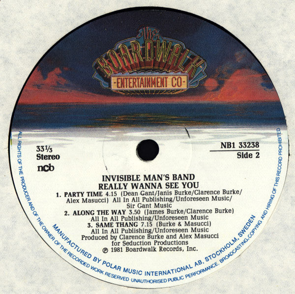 Invisible Man's Band : Really Wanna See You (LP, Album)