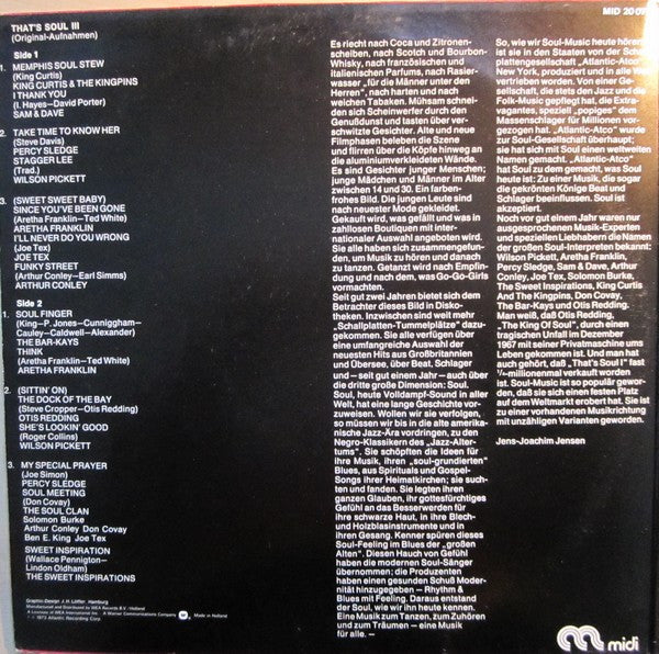 Various : That's Soul 3 + 4 (LP, Comp, RE + LP, Comp, RE + Comp)