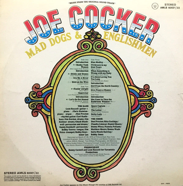 Joe Cocker : Mad Dogs & Englishmen (2xLP, Album, RP)