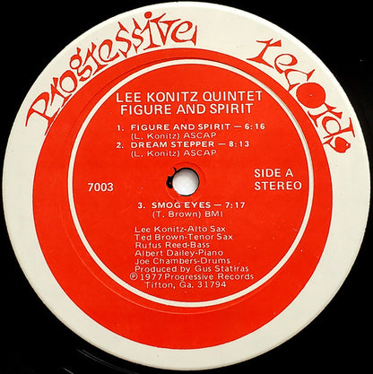 Lee Konitz Quintet : Figure & Spirit (LP, Album)