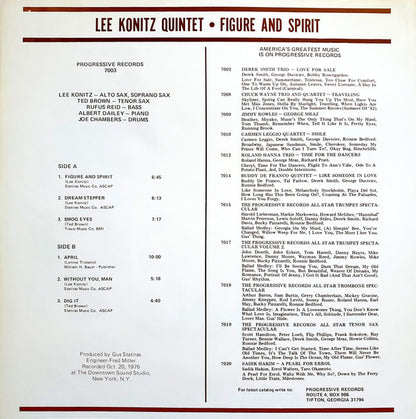 Lee Konitz Quintet : Figure & Spirit (LP, Album)