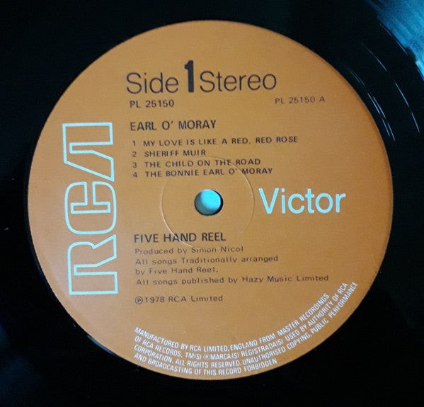 Five Hand Reel : Earl O'Moray (LP, Album)