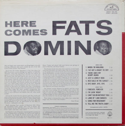Fats Domino : Here Comes Fats Domino (LP, Album)