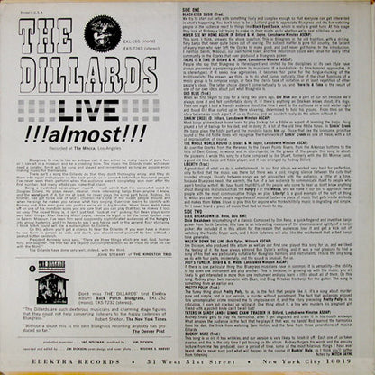 The Dillards : Live... Almost (LP, Album, Mono)
