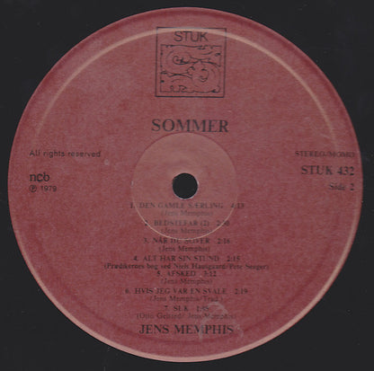 Jens Memphis : Sommer (LP, Album)