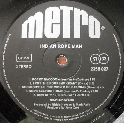 Richie Havens : Indian Rope Man (LP)