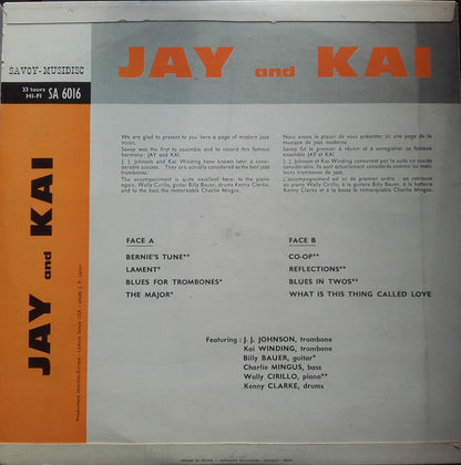 J.J. Johnson & Kai Winding : Jay & Kai (LP, Album, RE)