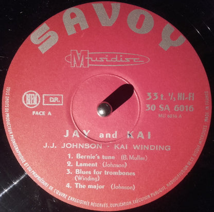 J.J. Johnson & Kai Winding : Jay & Kai (LP, Album, RE)